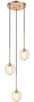 Matteo Lighting - C61603AGCL - Three Light Pendant - JEMYCA - Aged Gold Brass