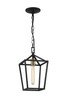 Matteo Lighting - C61701RB - One Light Pendant - Scatola - Rusty Black & Aged Gold Brass accents