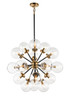Matteo Lighting - C62818AGCL - 18 Light Chandelier - Soleil - Aged Gold Brass
