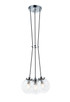 Matteo Lighting - C63003CHCL - Three Light Pendant - The Bougie - Chrome