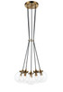 Matteo Lighting - C63005AGCL - Five Light Chandelier - The Bougie - Aged Gold Brass