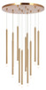 Matteo Lighting - C63112AG - 12 Light Chandelier - Reigndrop - Aged Gold Brass