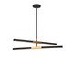 Matteo Lighting - C64738MBAG - LED Pendant - Lineare - Matte Black & Aged Gold Brass