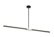 Matteo Lighting - C64749MBCH - LED Pendant - Lineare - Matte Black & Chrome