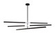 Matteo Lighting - C64769MBCH - LED Pendant - Lineare - Matte Black & Chrome