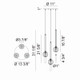 WINDCHIMER Three Light Pendant (C68903MB)