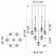 Windchimer Seven Light Pendant (C68907AG)