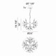 HYDRAGEA BLOOM LED Pendant (C69824GL)