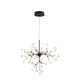 Matteo Lighting - C69830MB - 35 Light Chandelier - HYDRAGEA BLOOM - Matte Black