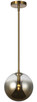 Matteo Lighting - C70711AGAG - One Light Pendant - AVERLEY - Aged Gold Brass