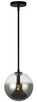 Matteo Lighting - C70711BKSM - One Light Pendant - AVERLEY - Black