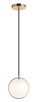 Matteo Lighting - C71501AG - One Light Pendant - CHATOYANT - Aged Gold Brass