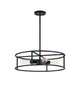 Matteo Lighting - C71604RB - Four Light Pendant - CANDID - Rusty Black