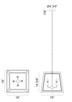 ROSALIE Four Light Pendant (C72104WHAG)