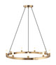 Matteo Lighting - C75209AG - Nine Light Chandelier - Cascadian - Aged Gold Brass