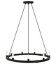 Matteo Lighting - C75209MB - Nine Light Chandelier - Cascadian - Matte Black