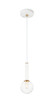 Matteo Lighting - C75301AGCL - One Light Pendant - Stellar - Aged Gold Brass