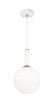Matteo Lighting - C75311AGOP - One Light Pendant - Stellar - Aged Gold Brass