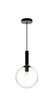 Matteo Lighting - C75311BKCL - One Light Pendant - Stellar - Black