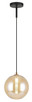 Matteo Lighting - C81021AM - One Light Pendant - Magma - Amber