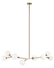 Matteo Lighting - C81508AGOP - Eight Light Chandelier - Rami - Aged Gold Brass