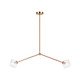Matteo Lighting - C81742AGCL - Two Light Pendant - Novo - Aged Gold Brass