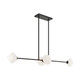 Matteo Lighting - C81744BKOP - Four Light Pendant - NOVO - Black