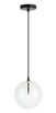 Matteo Lighting - C81811BKCL - One Light Pendant - Bolha - Black