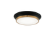 Matteo Lighting - M11201BKAG - LED Ceiling Mount - JAXX - Black + Aged Gold Brass