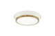 Matteo Lighting - M11201WHAG - LED Ceiling Mount - JAXX - White + Aged Gold Brass
