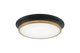 Matteo Lighting - M11202BKAG - LED Ceiling Mount - Jaxx - Black + Aged Gold Brass