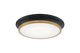 Matteo Lighting - M11202BKAG - LED Ceiling Mount - JAXX - Black + Aged Gold Brass