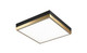 Matteo Lighting - M11411BKAG - LED Flush Mount - Tux - Black + Aged Gold Brass