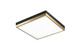 Matteo Lighting - M11414BKAG - LED Flush Mount - Tux - Black + Aged Gold Brass