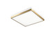 Matteo Lighting - M11414WHAG - LED Flush Mount - Tux - White + Aged Gold Brass