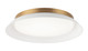 Matteo Lighting - M12518MWAG - LED Wall Sconce - FINLEY - Matte White + Aged Gold Brass