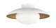 Matteo Lighting - M13121WHOP - One Light Ceiling Mount - HATLEY - White