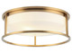Matteo Lighting - M15003AG - Three Light Ceiling Mount - Framerton - Aged Gold Brass