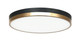 Matteo Lighting - M15302BKAG - LED Flush Mount - Tone - Black & Aged Gold Brass