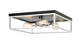 Matteo Lighting - M15543BKCH - Three Light Flush Mount - Clarke - Black + Chrome
