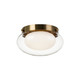 Matteo Lighting - M15701AG - One Light Flush Mount - Caspian - Aged Gold Brass