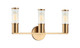 Matteo Lighting - S02803AG - Three Light Wall Sconce - Klarice - Aged Gold Brass