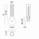 Klarice One Light Wall Sconce (S02811AG)
