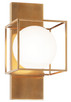 Matteo Lighting - S03811AG - One Light Wall Sconce - Squircle - Aged Gold Brass