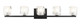 Matteo Lighting - S04105MB - Five Light Wall Sconce - Carleton - Matte Black