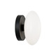 Matteo Lighting - S05101MBOP - One Light Wall Sconce - Pearlesque - Matte Black