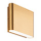 Matteo Lighting - S06506AG - LED Outdoor Lantern - BECKETT - Aged Gold Brass