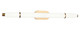 Matteo Lighting - S10436AG - LED Vanity - FINNEGAN - Aged Gold Brass