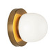 Matteo Lighting - S14501AG - LED Wall Sconce - PIZZAZZ - Aged Gold Brass