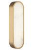 Matteo Lighting - W05916AG - LED Wall Sconce - Marblestone - Aged Gold Brass